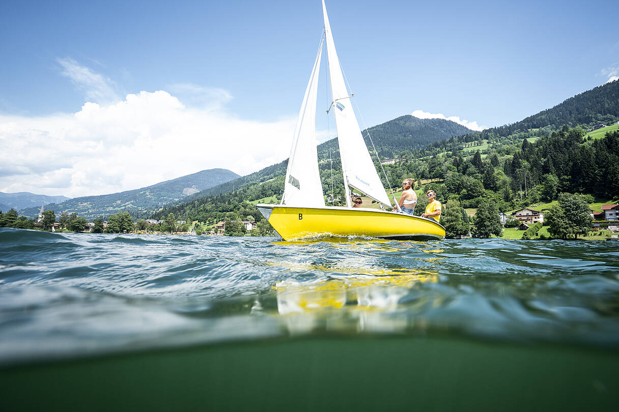 Ein Bootsausflug auf dem Millstätter See, ideal für Erholung und Naturgenuss © Gert Perauer_MBN Tourismus
