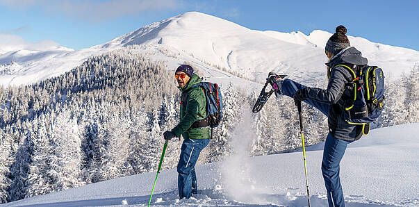 Schneeschuhwandern in der Region Bad Kleinkirchheim© Mathias_Praegant_MBN Tourismus