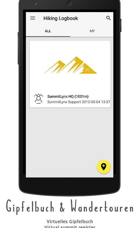Gipfelbuch Android© MBN Tourismus